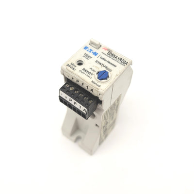 Used Eaton E05NAXRD3A IEC Solid State Overload Relay, 2.8-9.0A, 24VDC, 3-Pole