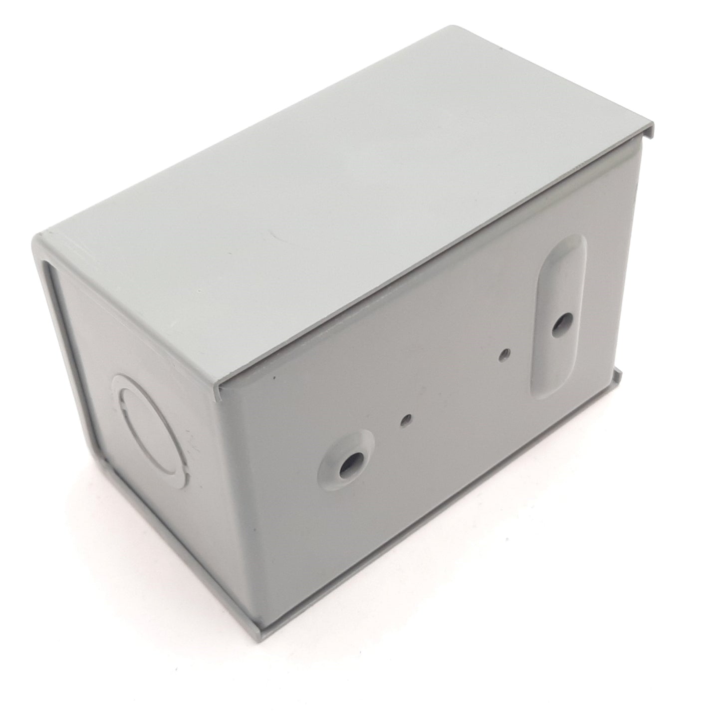 Used Allen Bradley 800H-1HZ Pushbutton E-Stop Enclosure, Gray, 30mm, Steel, *Holes*