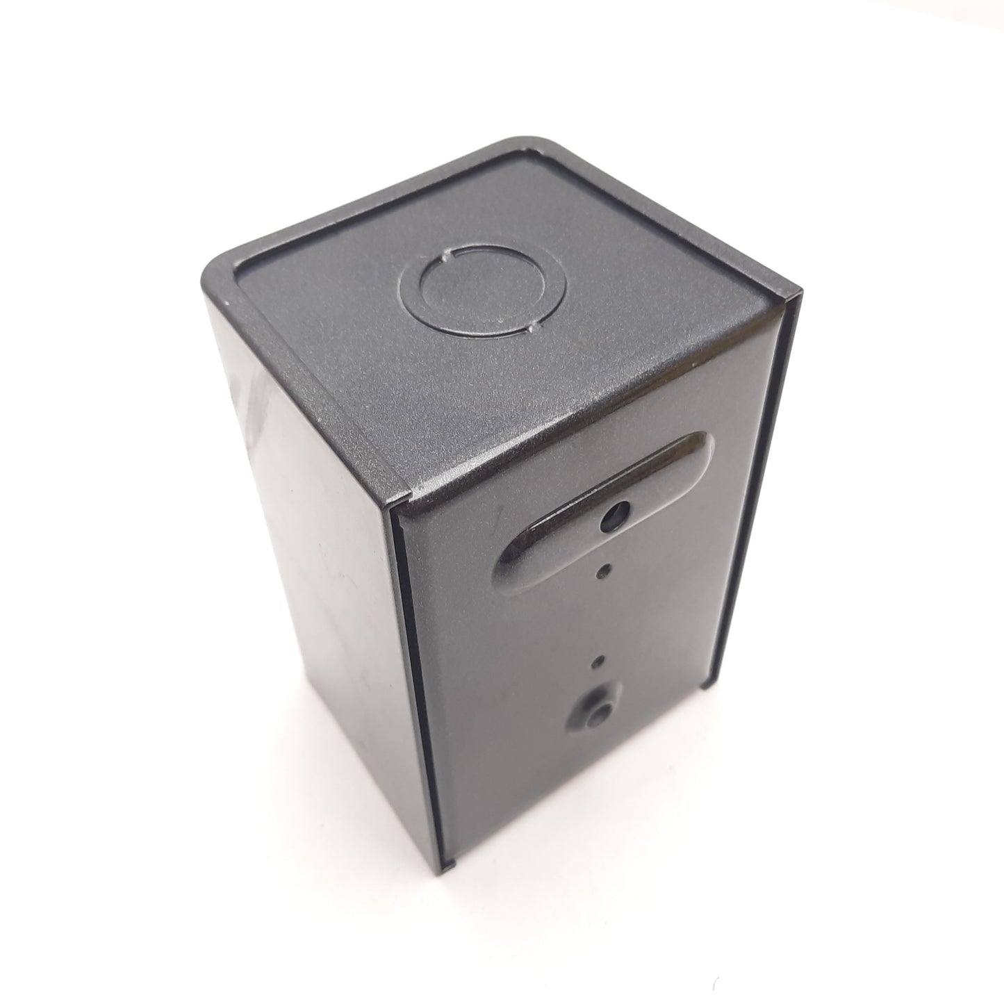 Used Allen Bradley 800H-1HZ Pushbutton E-Stop Enclosure, Black, 30mm, Steel, *Holes*