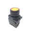 Used Allen Bradley 800FP-LF0 Momentary LED Illuminated Flush Amber Pushbutton NO 22mm