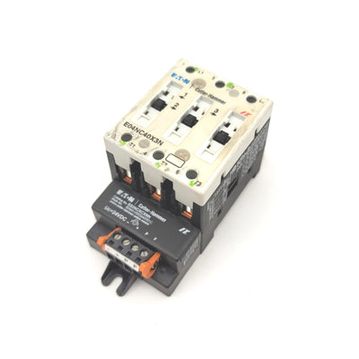 Used Eaton Cutler Hammer E04NC40X3N Motor Control Contact Block 3-Pole 40A 24VDC Coil
