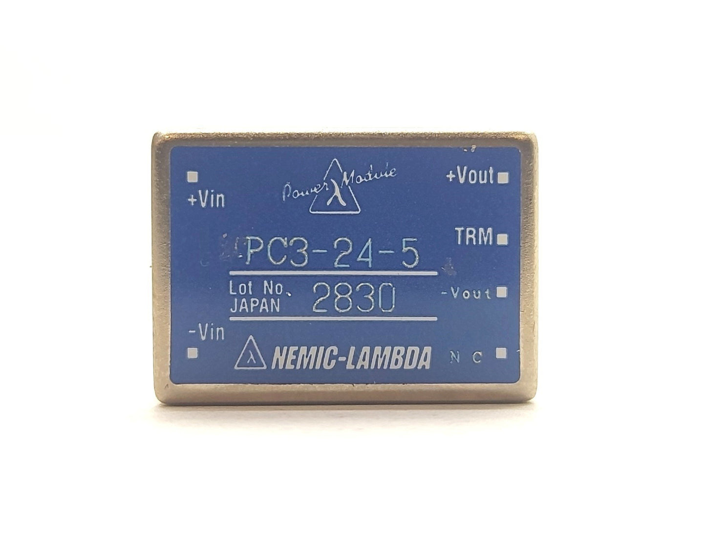 Used NEMIC-LAMBDA PC3-24-5 Through Hole Power Supply 24VDC to 5VDC 600mA 3W