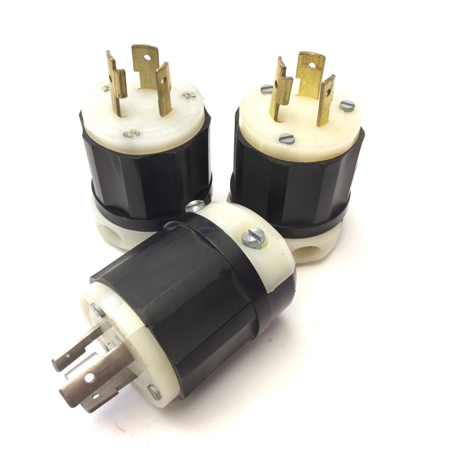 Used Lot of 3 Leviton 2311 Industrial Twist-Lock Male Plug 2P 3W 20A 125V NEMA L5-20P