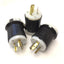 Used Lot of 3 Hubbell HBL2311 Twist-Lock Male Plugs 2-Pole 3W 20A 125V NEMA L5-20P UL
