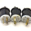 Used Lot of 3 Hubbell HBL2311 Twist-Lock Male Plugs 2-Pole 3W 20A 125V NEMA L5-20P UL