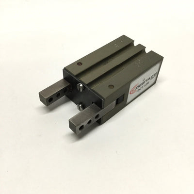 Used Destaco DCT-12M 2-Jaw Finger Angular Gripper, 180°, 7lbf at 100psi, 12mm Bore