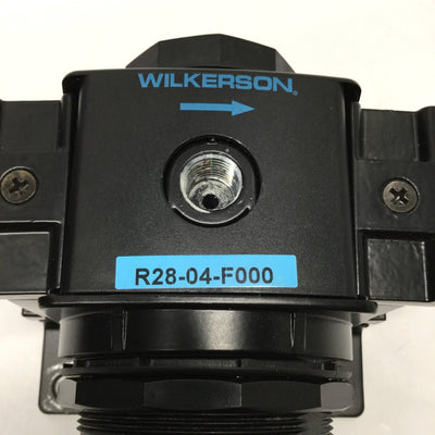 Used Wilkerson R28-04-F000 Pressure Regulator 300psi Max Inlet, 0-125psi Out, 1/2"NPT