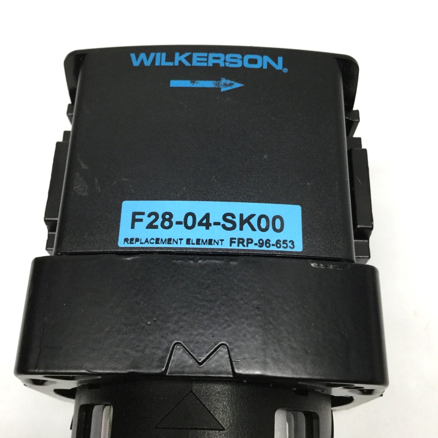 Used Wilkerson F28-04-SK00 Air Particulate Filter PC Bowl, 5 micron, 150psi, 1/2" NPT