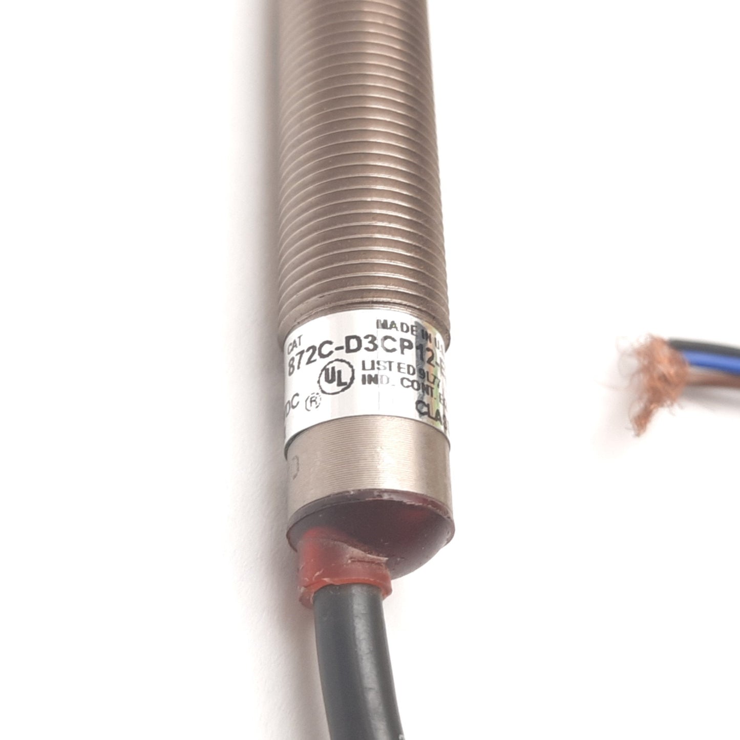 Used Allen Bradley 872C-D3CP12-E2 Inductive Proximity Sensor Switch 10-30VDC PNP N/C