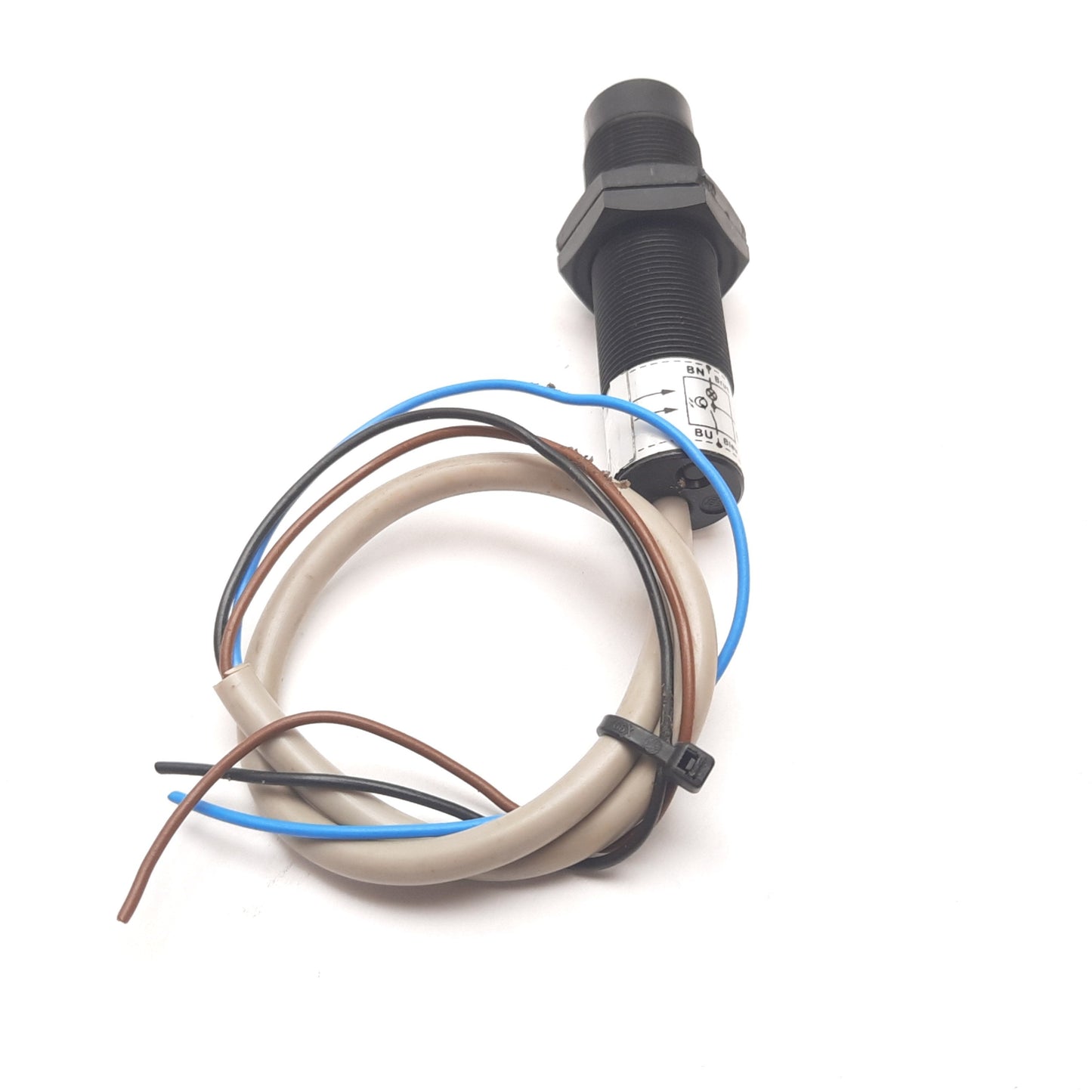 Used Telemecanique XUB-J043134 Photoelectric Sensor, 12-24VDC, M18, 3-Wire