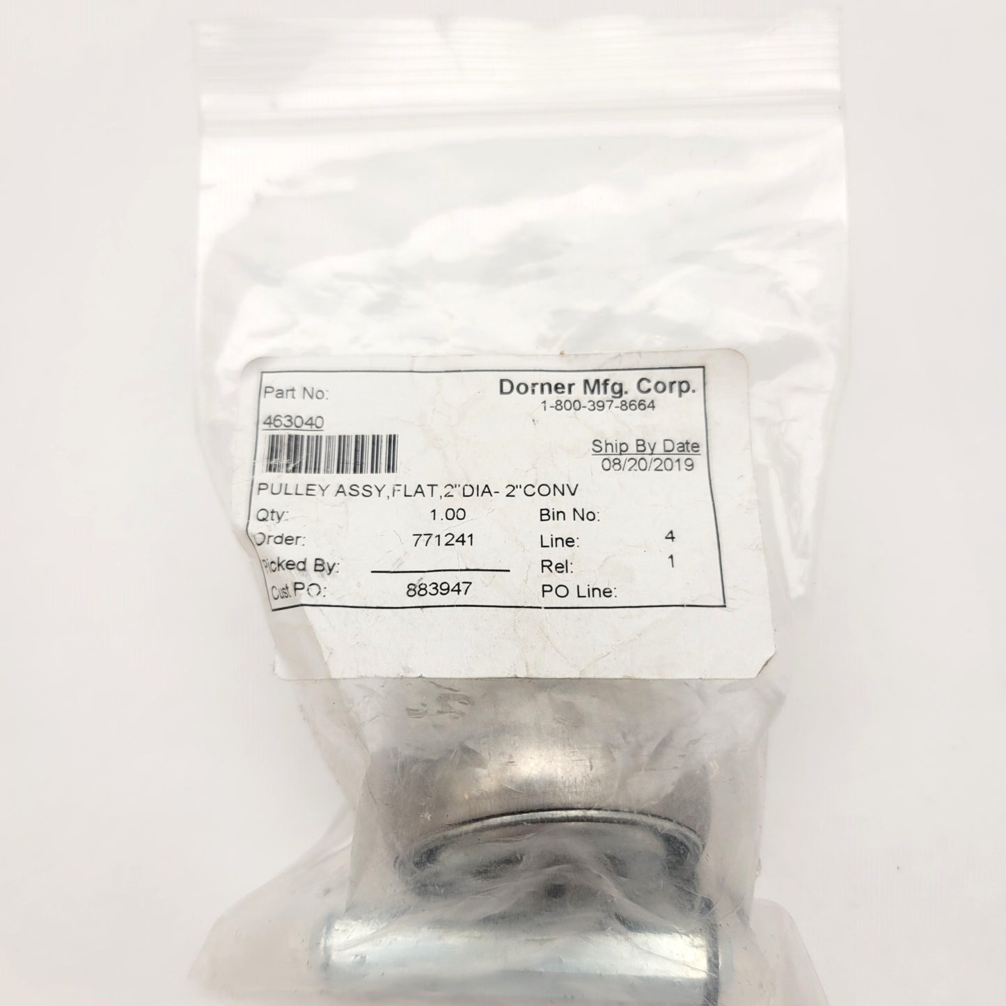 New Dorner 463040 Idler Roller Assembly For 2" Wide 2200 Series Conveyors