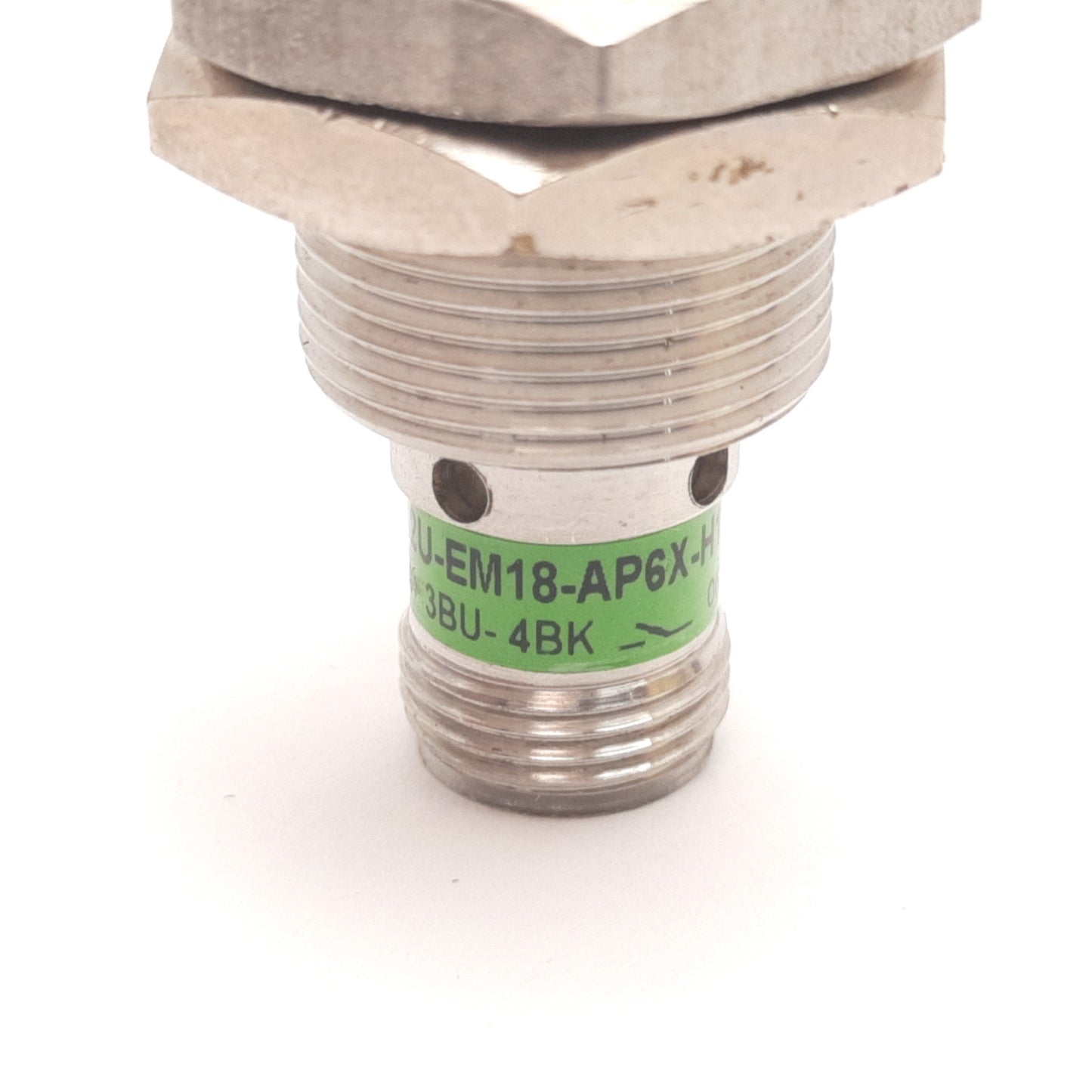 Used Turck Ni12U-EM18-AP6X-H1141 Inductive Proximity Sensor, 12mm, 10-30VDC, PNP N/O