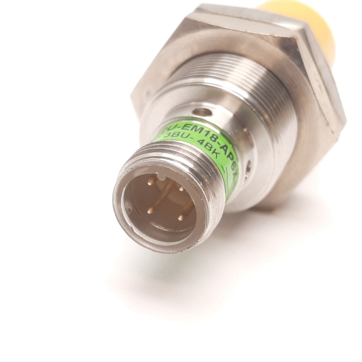 Used Turck Ni12U-EM18-AP6X-H1141 Inductive Proximity Sensor, 12mm, 10-30VDC, PNP N/O