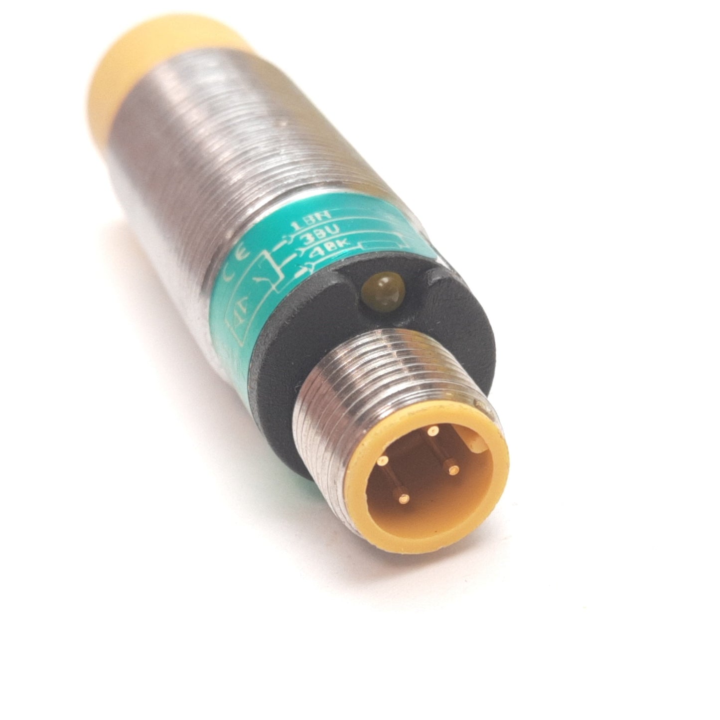 Used Turck Ni12U-M18-AP4X-H1141 Inductive Proximity Sensor, 12mm, 10-65VDC, PNP N/O