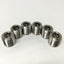 Used Lot of 6 Misumi LVWS20-20 Leveling Screws, 304 SS, M20 x1.5 Thread, 20mm Long