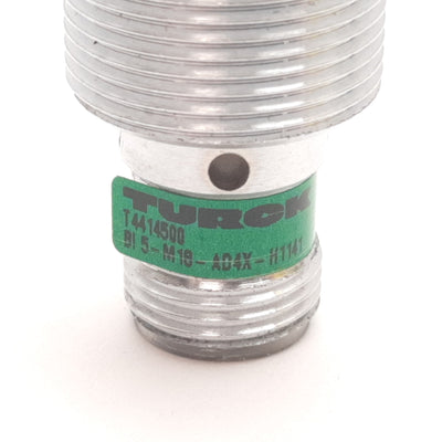 Used Turck Bi5-M18-AD4X-H1141 Inductive Proximity Sensor, 5mm, 4-Pin M12, 10-65VDC