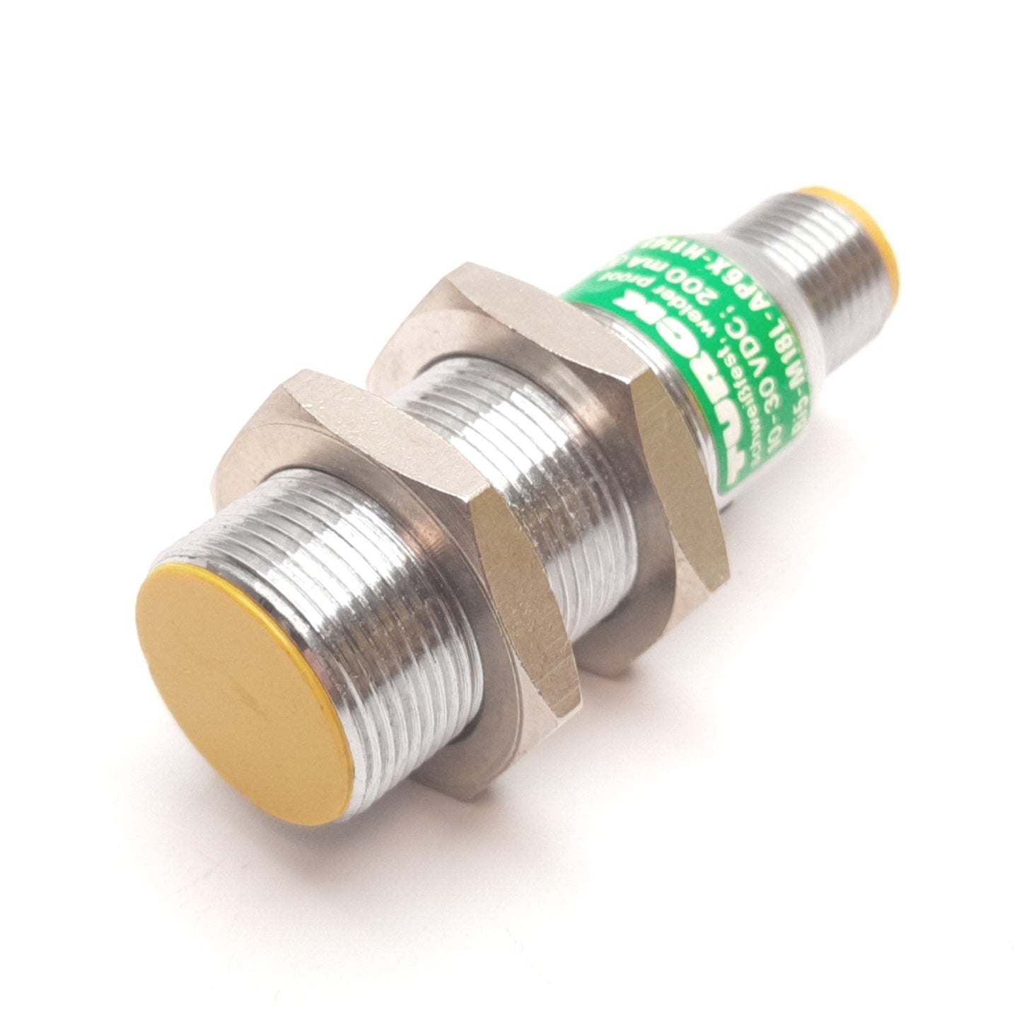 Used Turck Bi5-M18L-AP6X-H1141/S34 Inductive Proximity Sensor, 5mm, 10-30VDC, PNP N/O