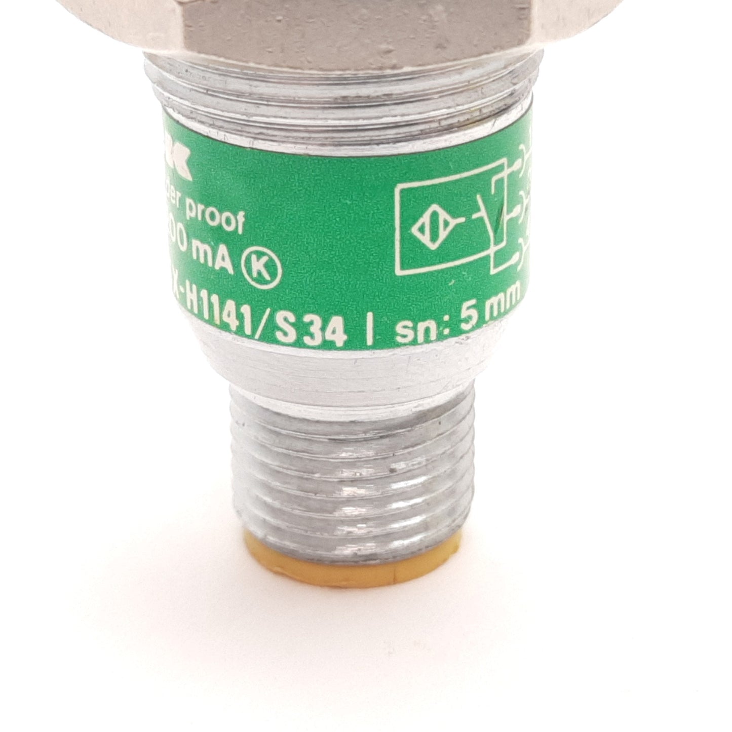 Used Turck Bi5-M18L-AP6X-H1141/S34 Inductive Proximity Sensor, 5mm, 10-30VDC, PNP N/O