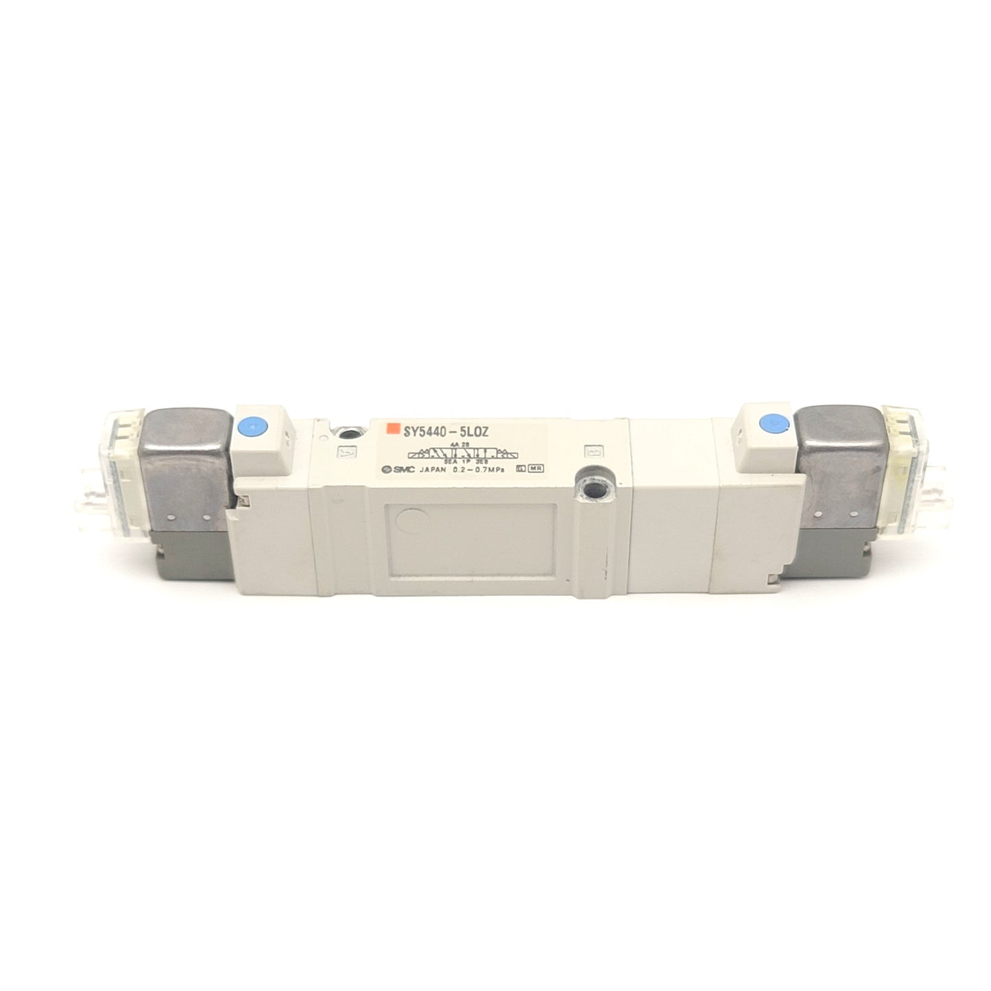 Used SMC SY5440-5LOZ Base Mount 5-Port Double Solenoid Valve, 24VDC, 0.2-0.7MPa