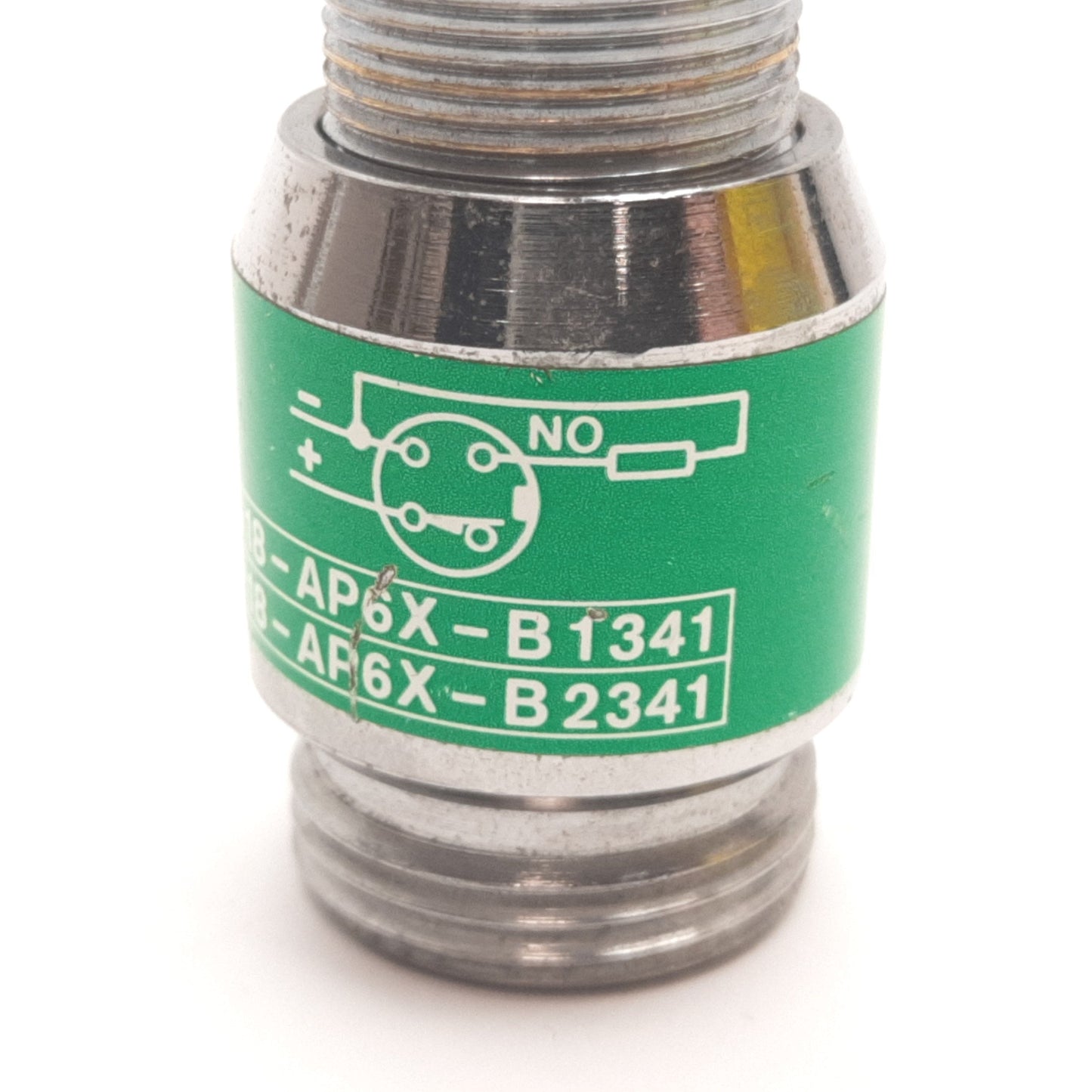Used Turck Bi5-G18-AP6X-B1341 Inductive Proximity Sensor, 5mm, 10-30VDC, PNP N/O