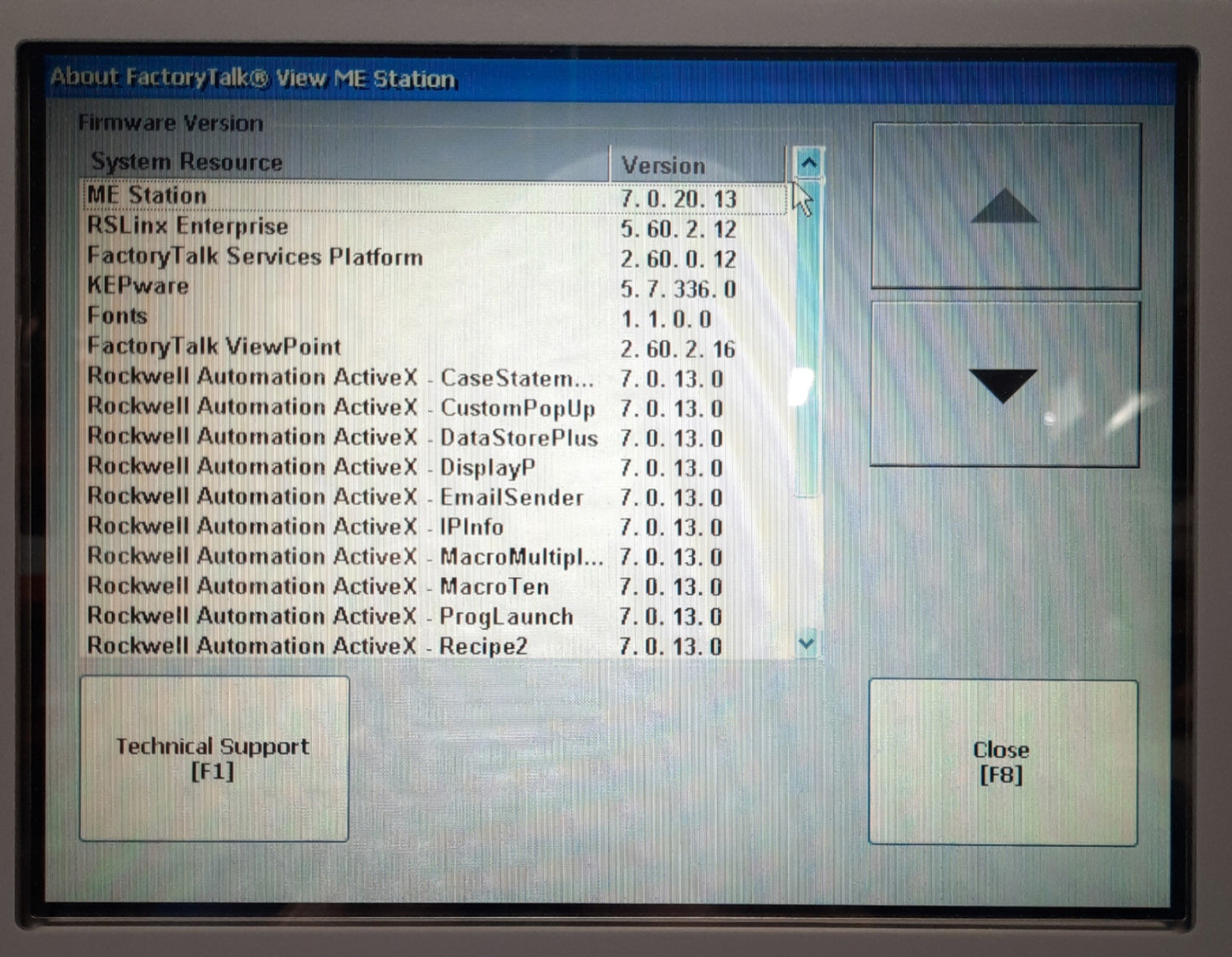 Used Allen Bradley 2711P-T10C4D8 PanelView Plus 1000 HMI/Operator Panel, 10", 24VDC