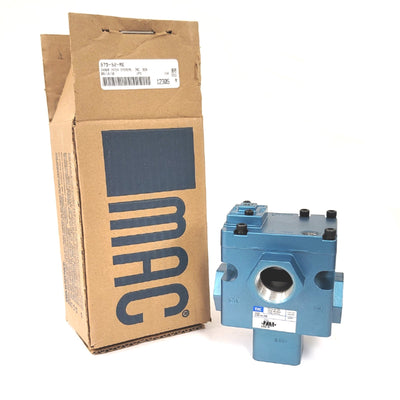 New MAC Valves 57D-52-RE 3-Way Balanced Spool Valve N.C. External Pilot, 3/4"NPTF