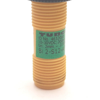 Used Turck Bi2-S12-AP6X-H1141 Inductive Proximity Sensor, 2mm, 10-30VDC, PNP N/O