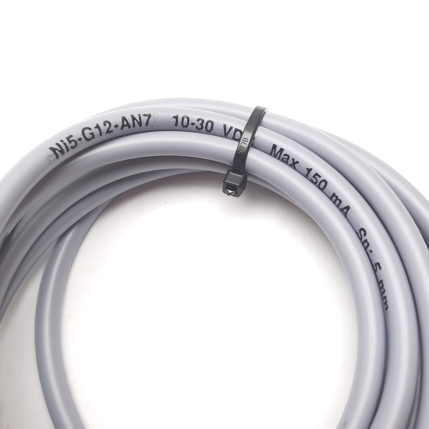 Used Turck Ni5-G12-AN7 Inductive Proximity Sensor, 5mm, 10-30VDC, M12, 2m 3-Wire