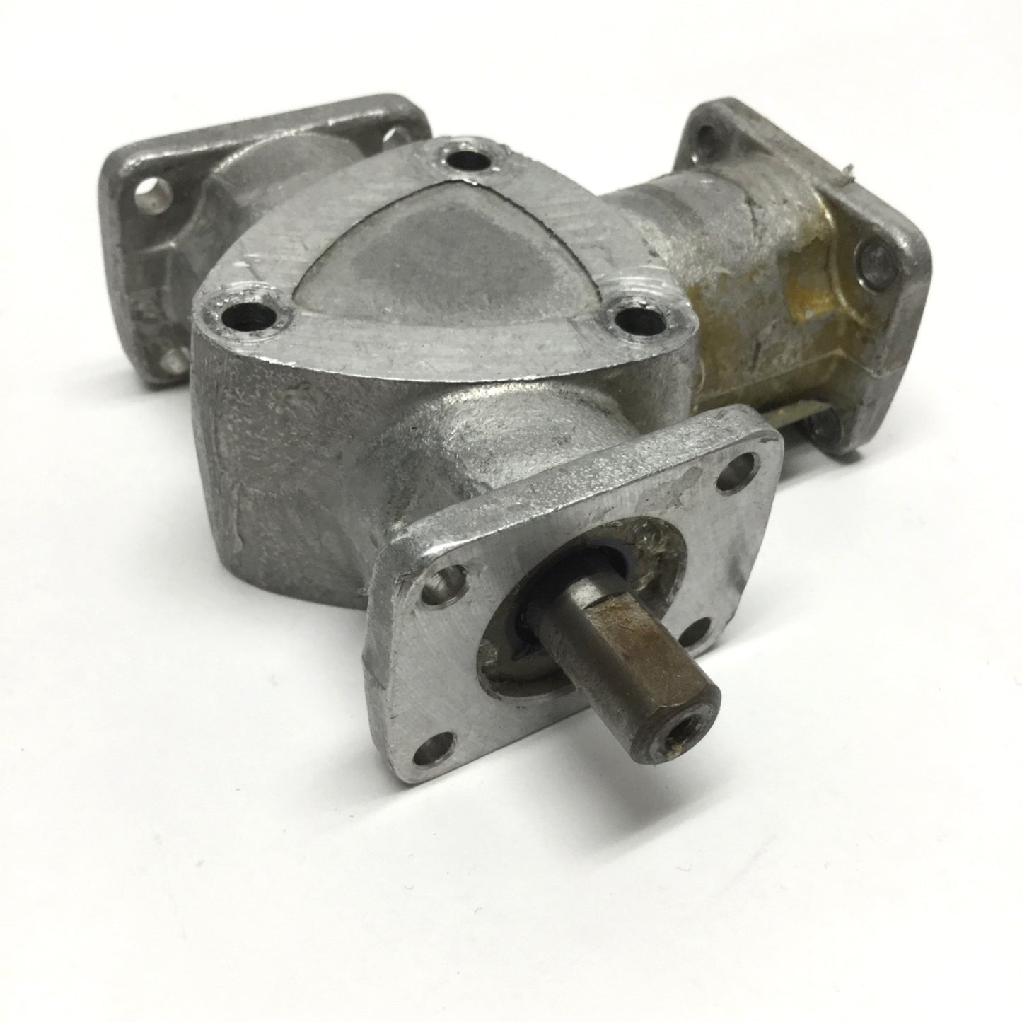 Used Boston RA631 Gear Box Drive 3-Way, 1:1 Ratio, 3/8" Shafts, 1750RPM, 12 lb-in