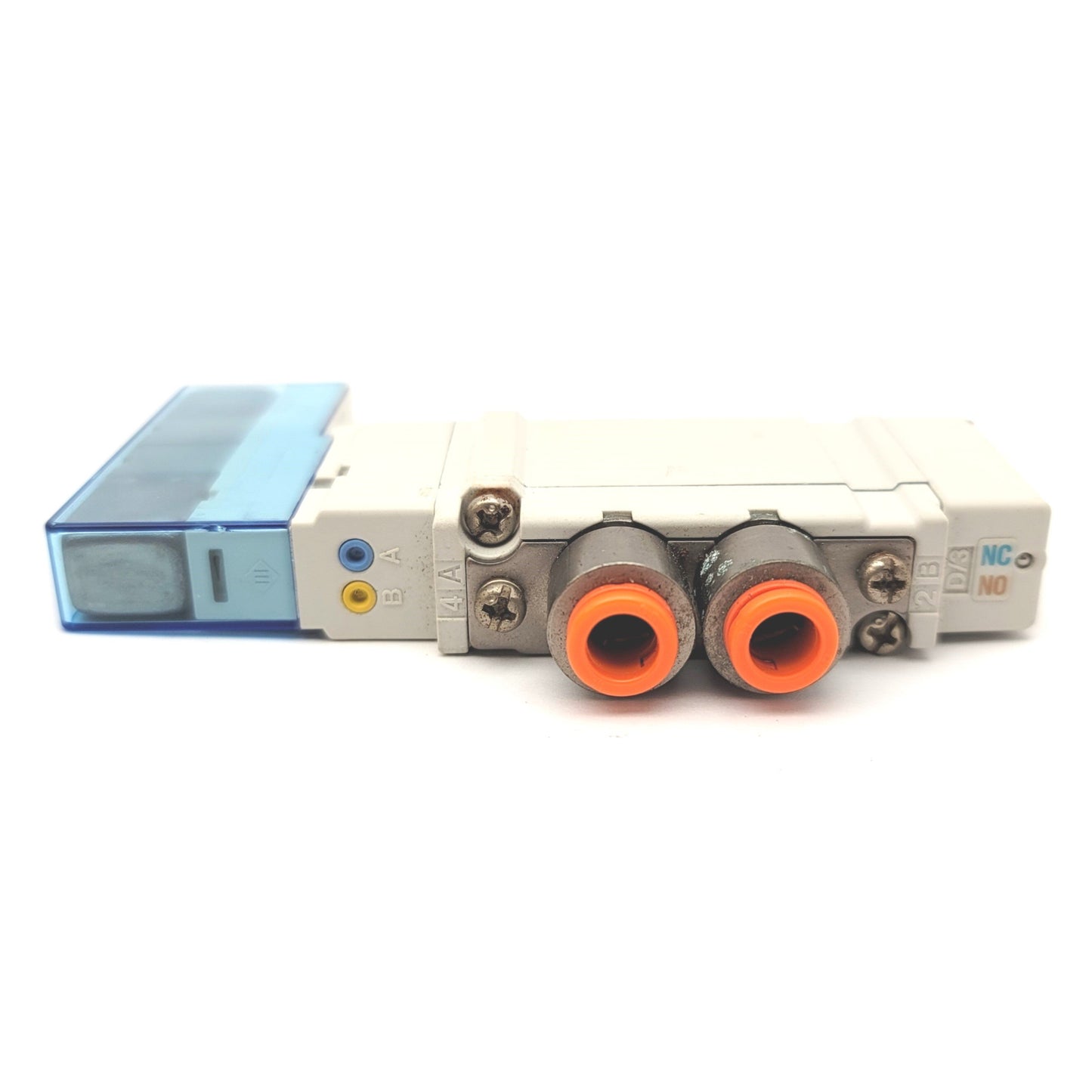 Used SMC SY5C30-5U1-N7 4-Position Dual 3-Port Solenoid Valve NC/NO 24VDC, 0.15-0.7MPa