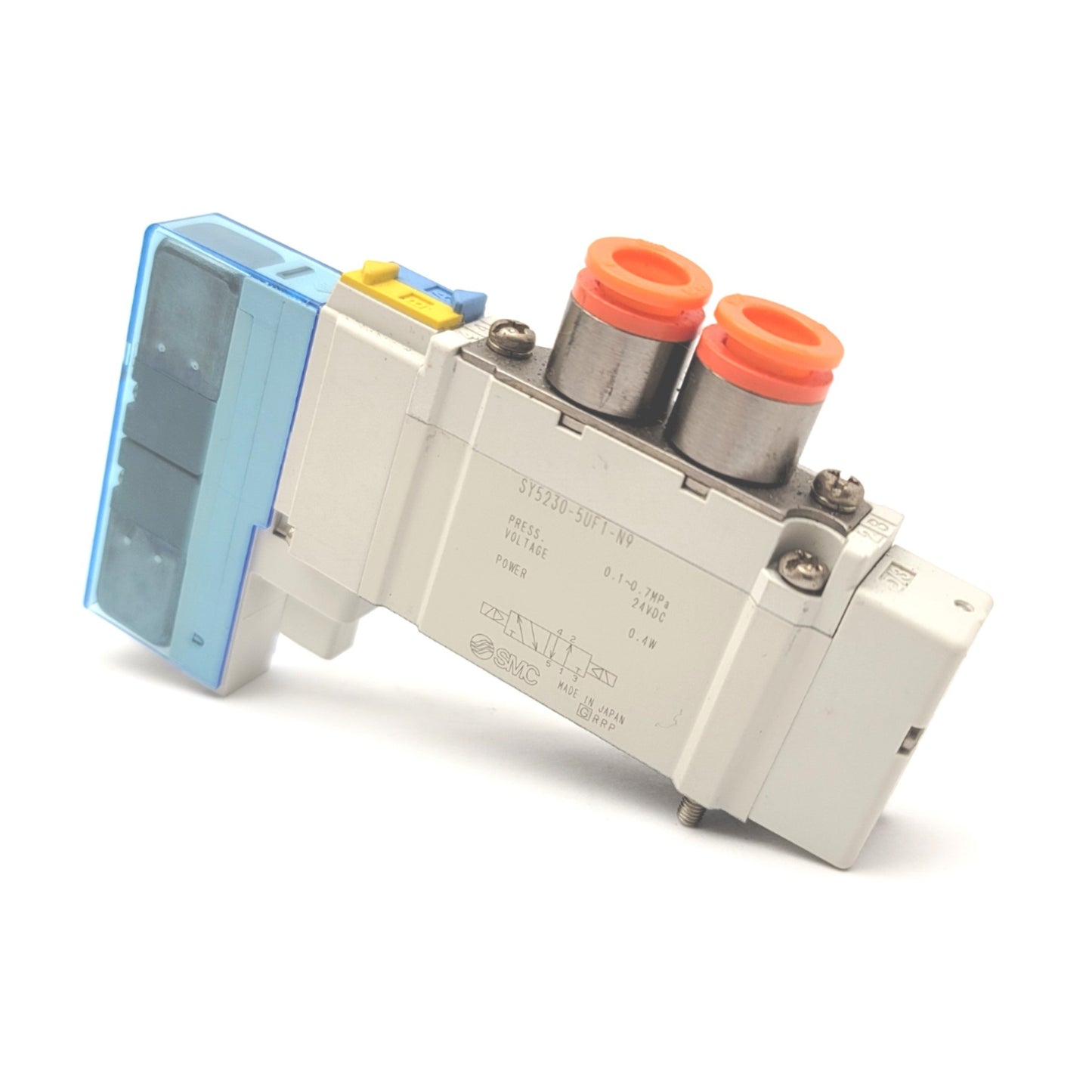 Used SMC SY5230-5UF1-N9 2-Position Double Solenoid Valve 24VDC, 0.1-0.7MPa, 5-Port