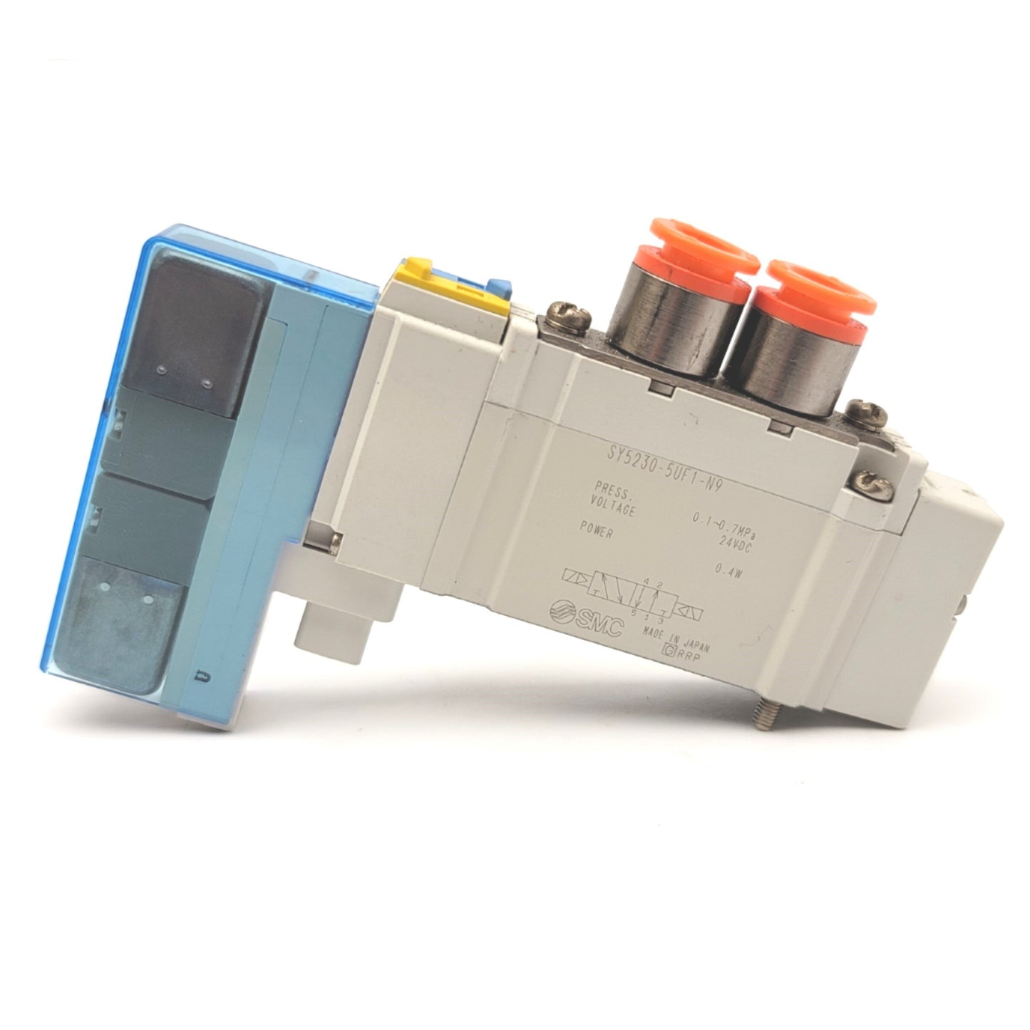 Used SMC SY5230-5UF1-N9 2-Position Double Solenoid Valve 24VDC, 0.1-0.7MPa, 5-Port