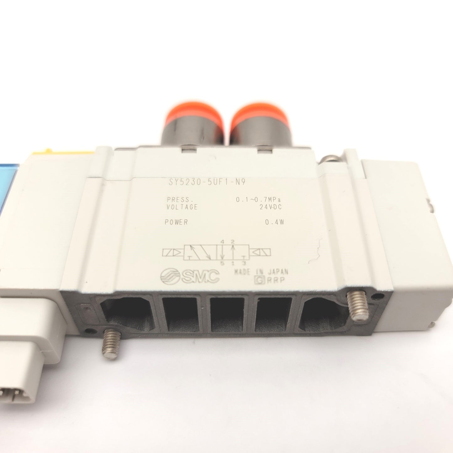 Used SMC SY5230-5UF1-N9 2-Position Double Solenoid Valve 24VDC, 0.1-0.7MPa, 5-Port
