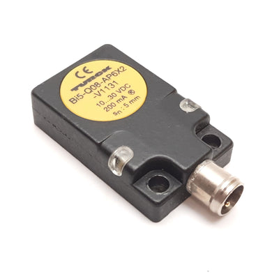Used Banner Bi5-Q08-AP6X2-V1131 Inductive Proximity Sensor, 5mm, 10-30VDC, PNP