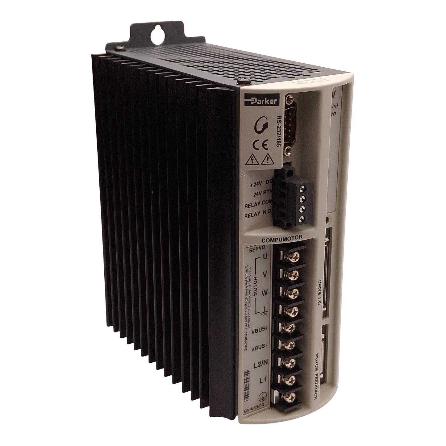 Used Parker GV-U3E Gemini Servo Motor Drive, 1-Axis, 170/340VDC 3A Bus, 120/240VAC