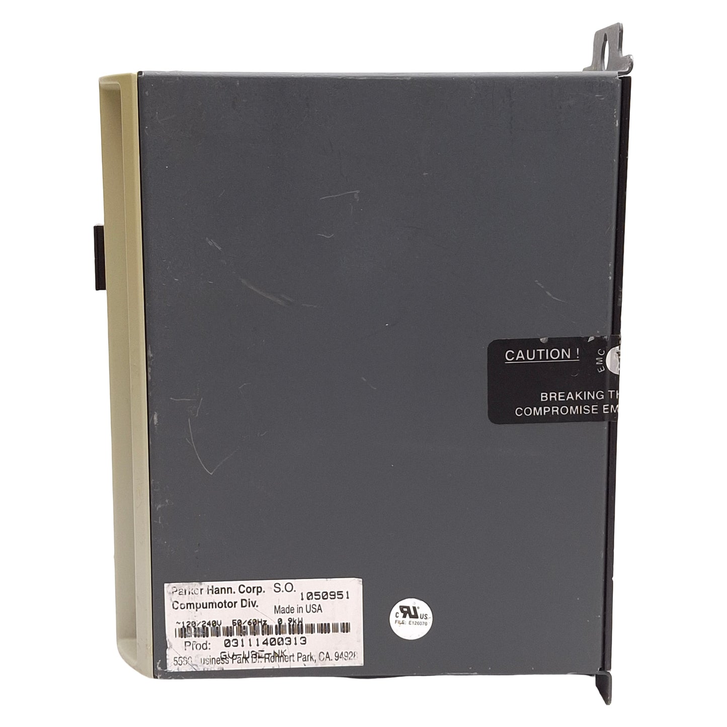 Used Parker GV-U3E-NK Gemini Servo Motor Drive, 1-Axis, 170/340VDC 3A Bus, 120/240VAC
