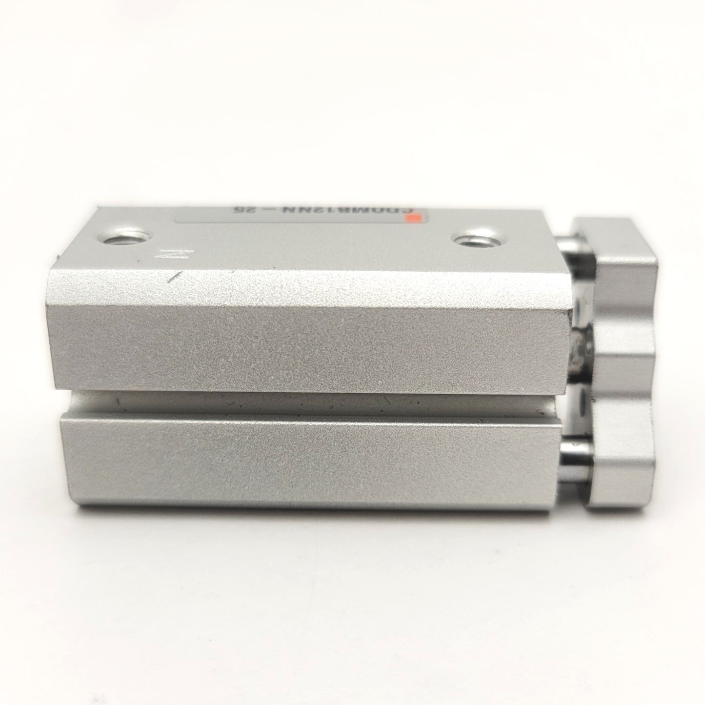 Used SMC CDQMB12NN-25 Compact Guide Rod Cylinder Bore: 12mm, Stroke: 25mm, 125psi Max