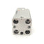Used SMC CDQMB12NN-25 Compact Guide Rod Cylinder Bore: 12mm, Stroke: 25mm, 125psi Max