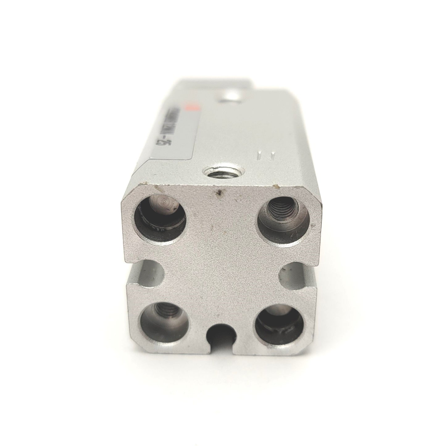 Used SMC CDQMB12NN-25 Compact Guide Rod Cylinder Bore: 12mm, Stroke: 25mm, 125psi Max