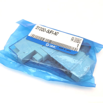 New SMC SY3130-5UF1-N7 5-Port 2-Position Single Solenoid Valve, 24VDC, 0.15-0.7MPa