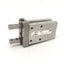 Used SMC MHZ2-10D 2-Jaw Parallel Pneumatic Gripper Bore: 10mm Stroke: 4mm, 0.2-0.7MPa