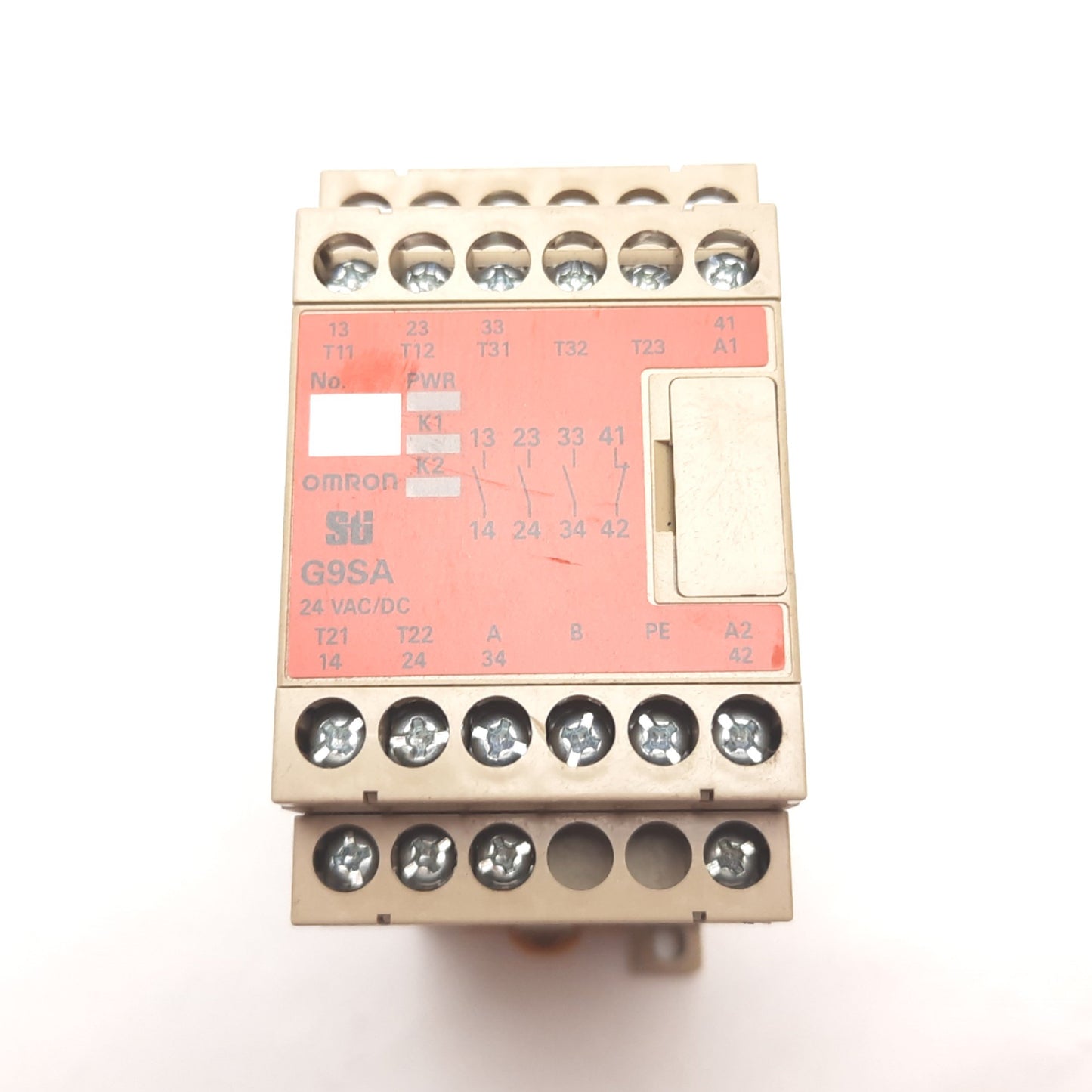Used Omron G9SA-301 Safety Relay Unit, 24VAC/DC, Contact: 250VAC 50/60Hz 5A 1250VA