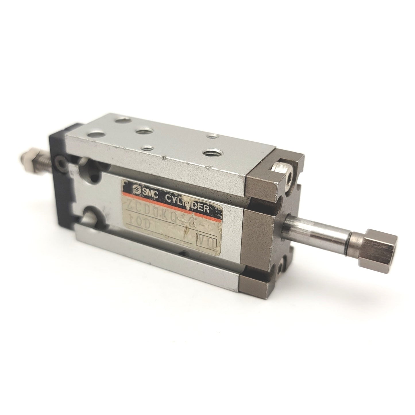 Used SMC ZCDUKQ10-10D Free Mount Cylinder For Vacuum Bore: 10mm, Stroke: 10mm, 0.7MPa