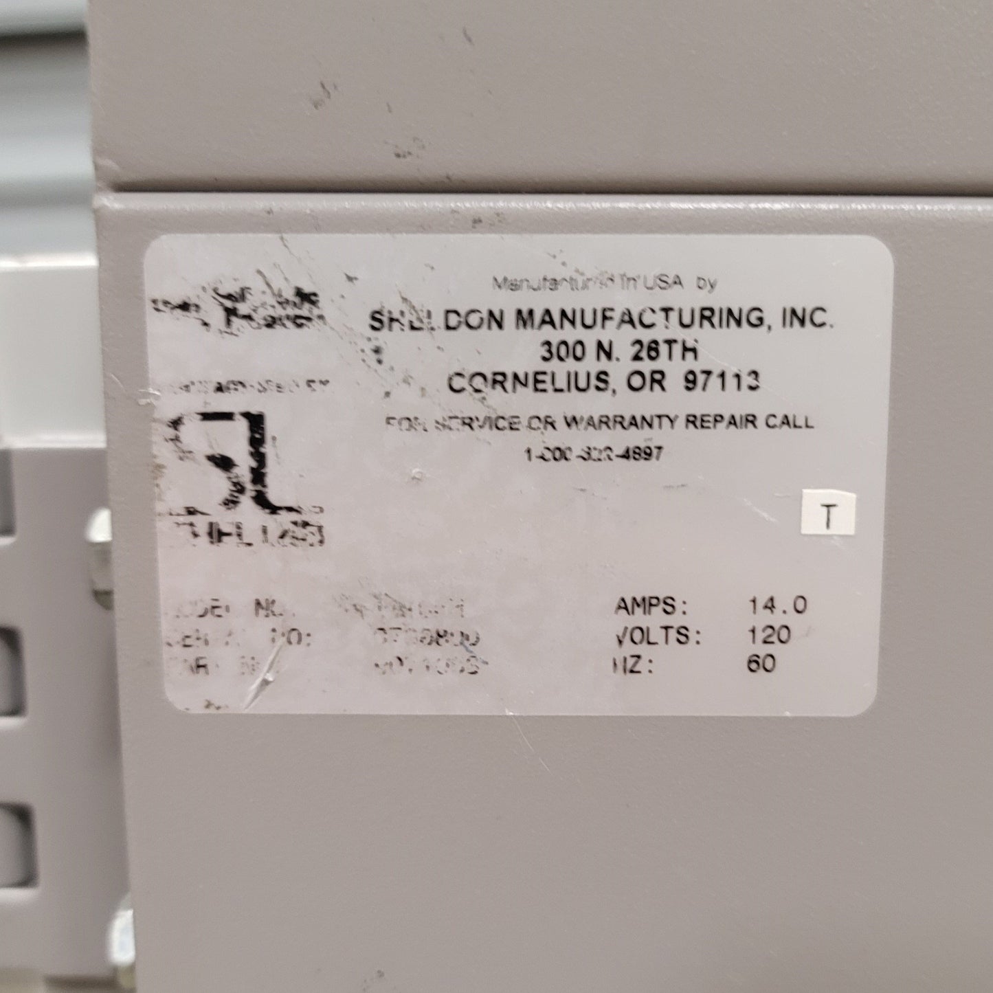 Used Shel Lab 1370GX General Purpose Gravity/Natural Convection Oven 5CFT, 40-250°C