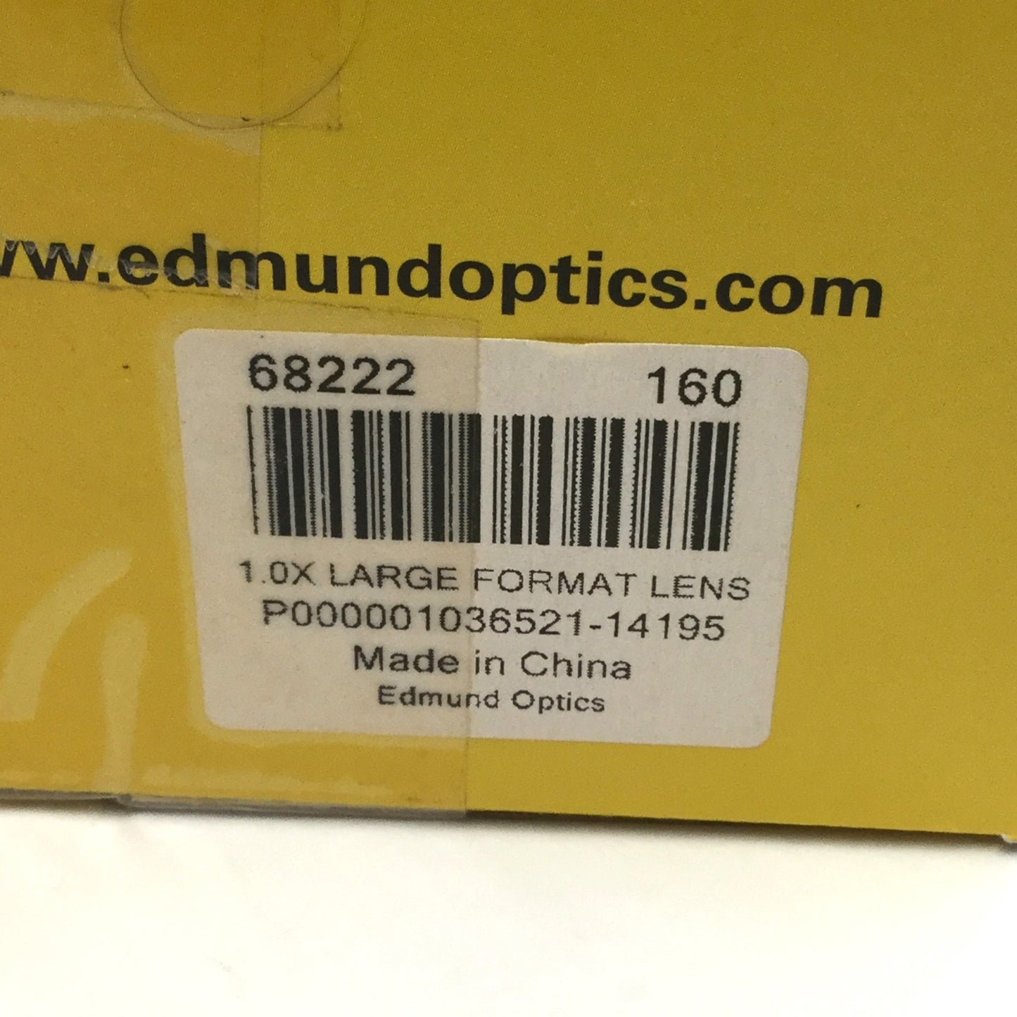 Open box Edmund 68-222 High Resolution 1.0X Large Format Line Scan Lens 125mm FL f/4-f/22