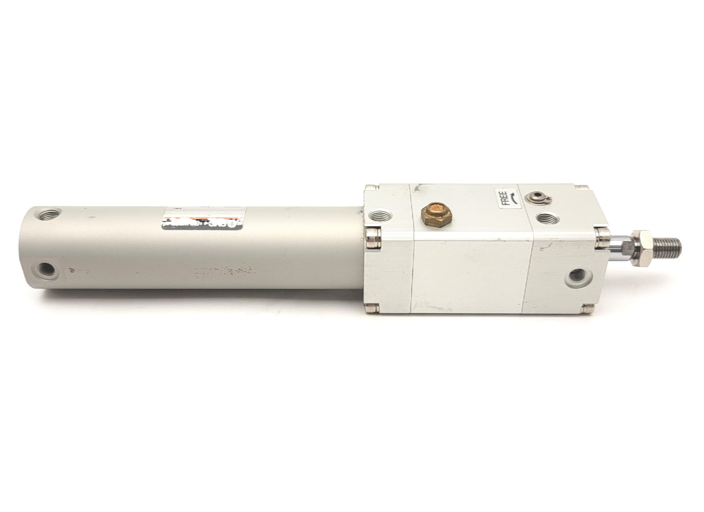Used SMC CNGBN32-100-D Double Acting Cylinder With Lock Stroke: 100mm, 0.08-1.0MPa