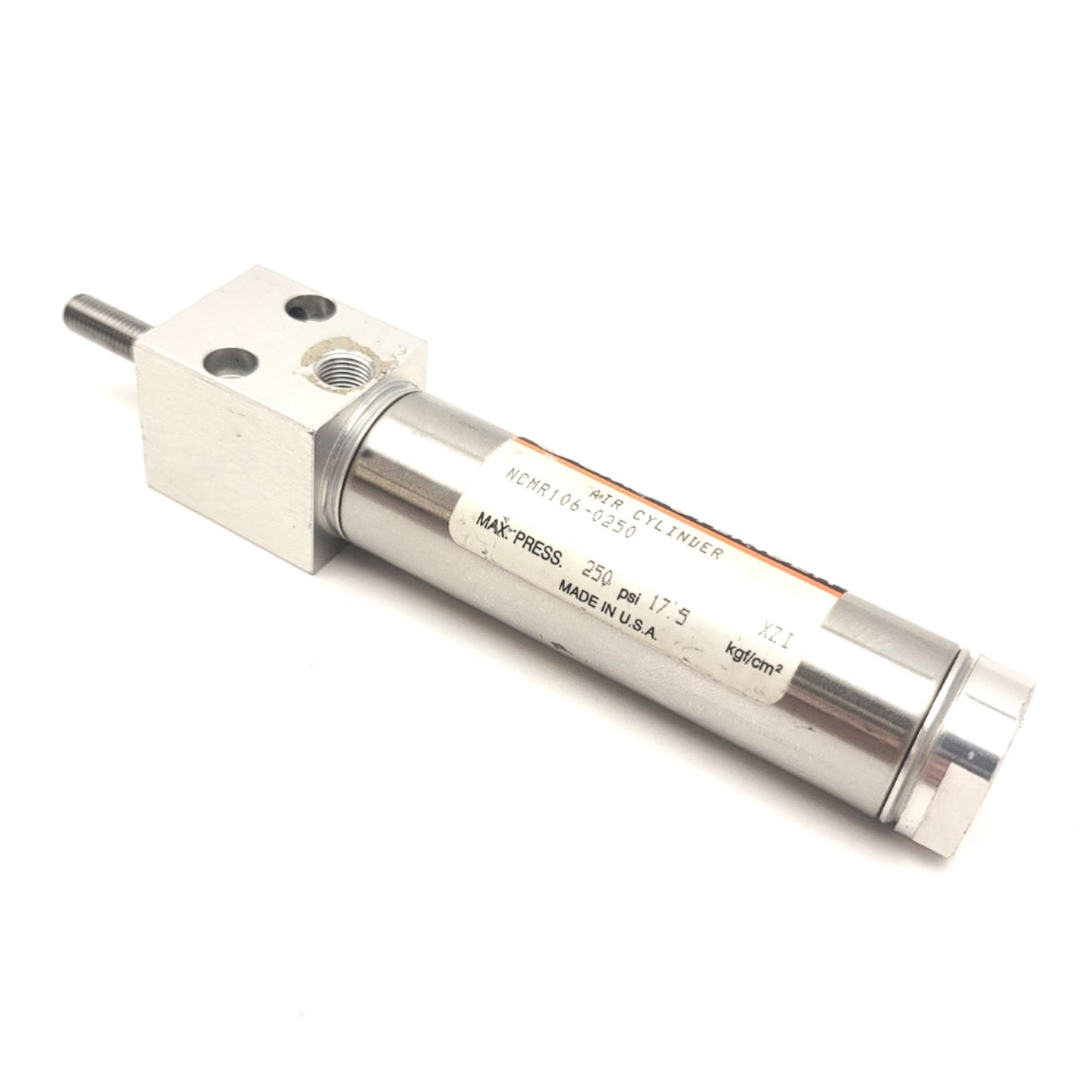 Used SMC NCMR106-0250 Double Acting Round Body Cylinder Bore: 1-1/16" Stroke: 2.5"