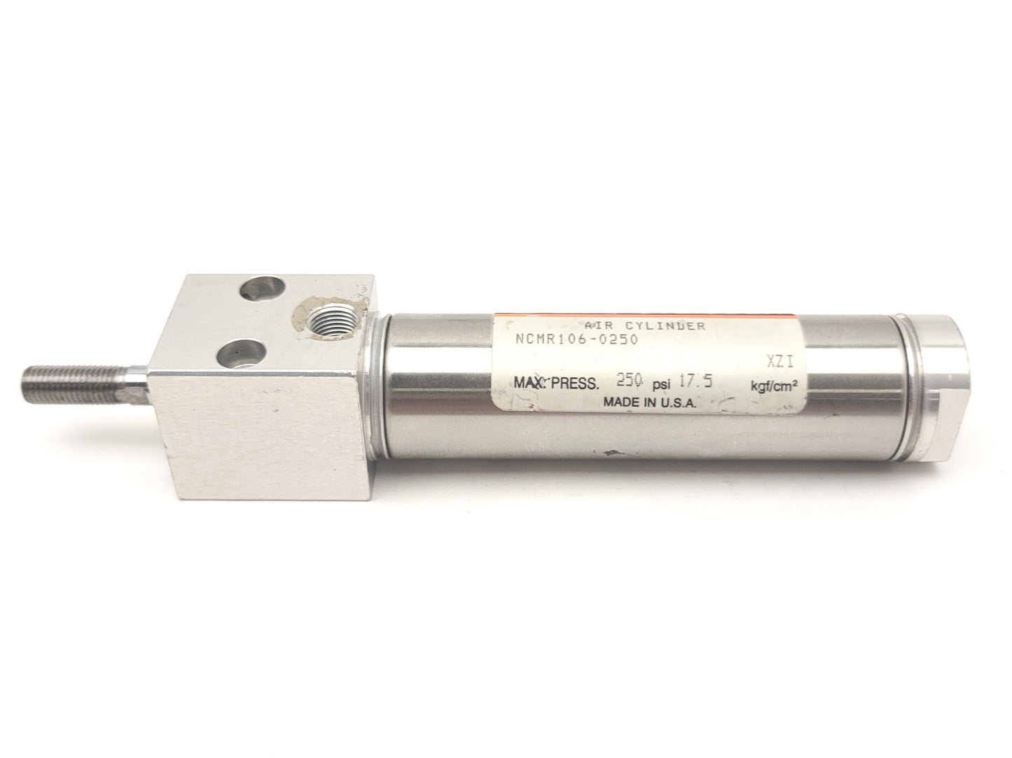 Used SMC NCMR106-0250 Double Acting Round Body Cylinder Bore: 1-1/16" Stroke: 2.5"