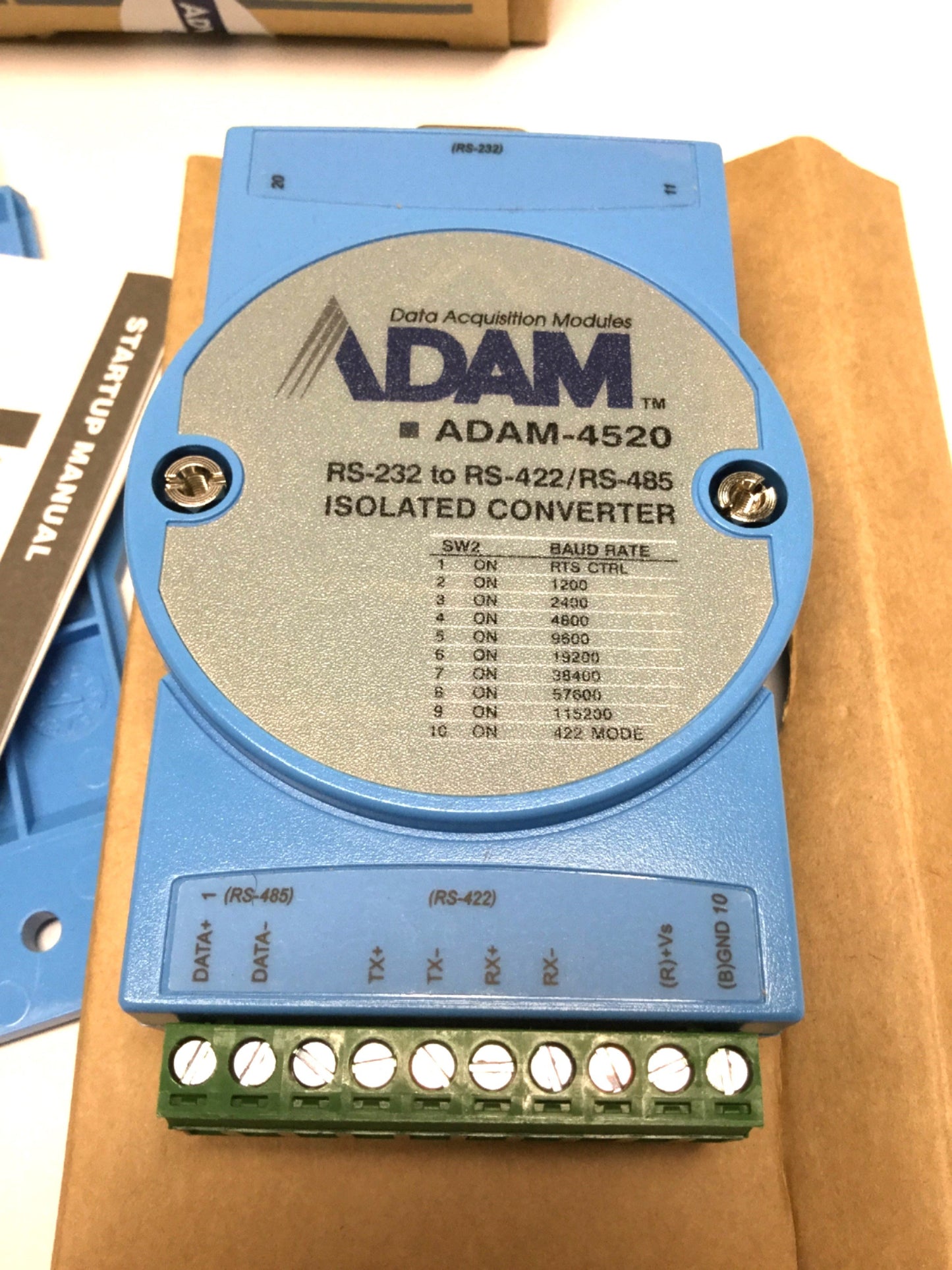 New – Open box Advantech ADAM-4520 Isolated RS-232 to RS-422/485 Serial Converter DB9 10-30VDC