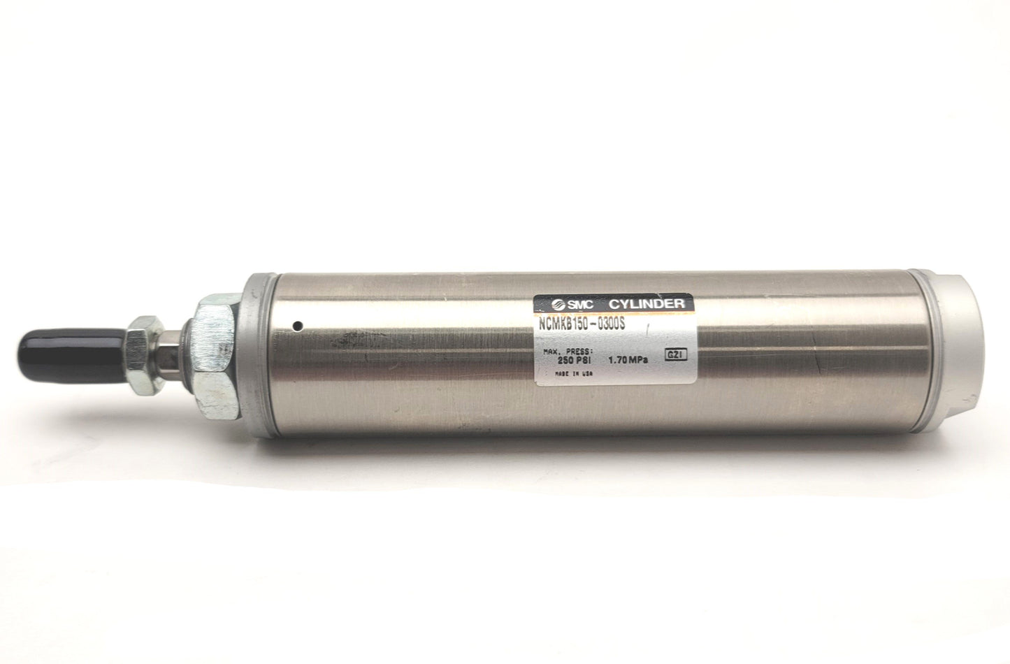New SMC NCMKB150-0300S Spring Return Round Body Cylinder Bore 1.5" Stroke 2" 250psi